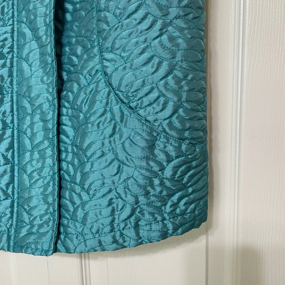 Chico's Teal Quilted Vest